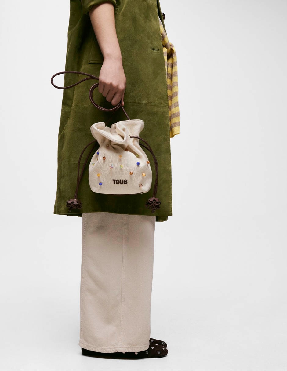 Bolsa bowler tous tous heritage de algod—n mujer
