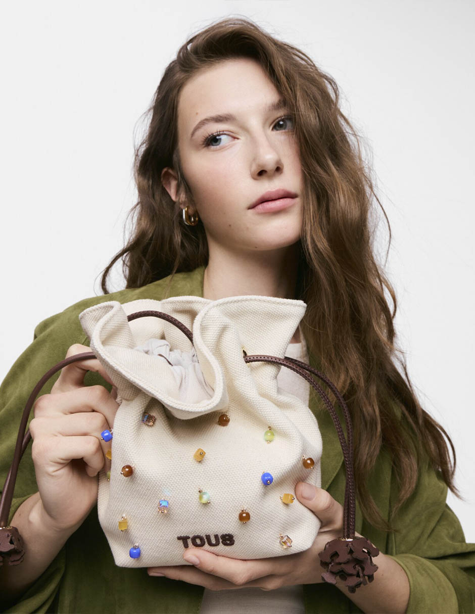 Bolsa bowler tous tous heritage de algod—n mujer