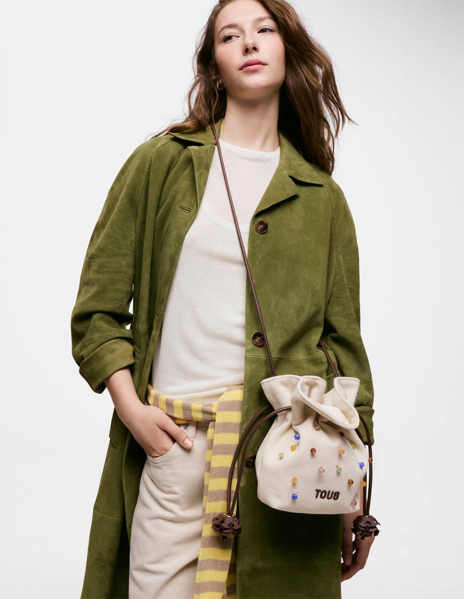 Bolsa bowler tous tous heritage de algod—n mujer