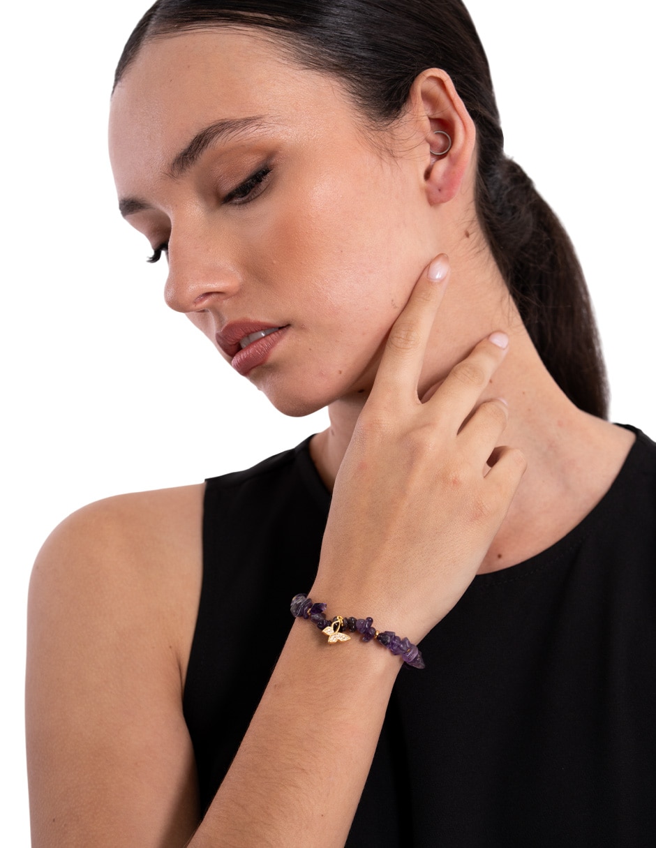 Pulsera Mariposa con acabado brillante
