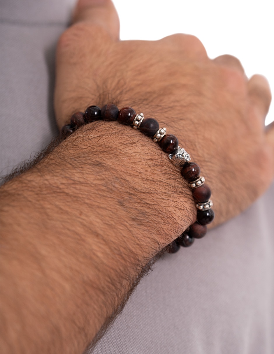 Pulsera p 925 los cuatro jaguares con acabado liso 3