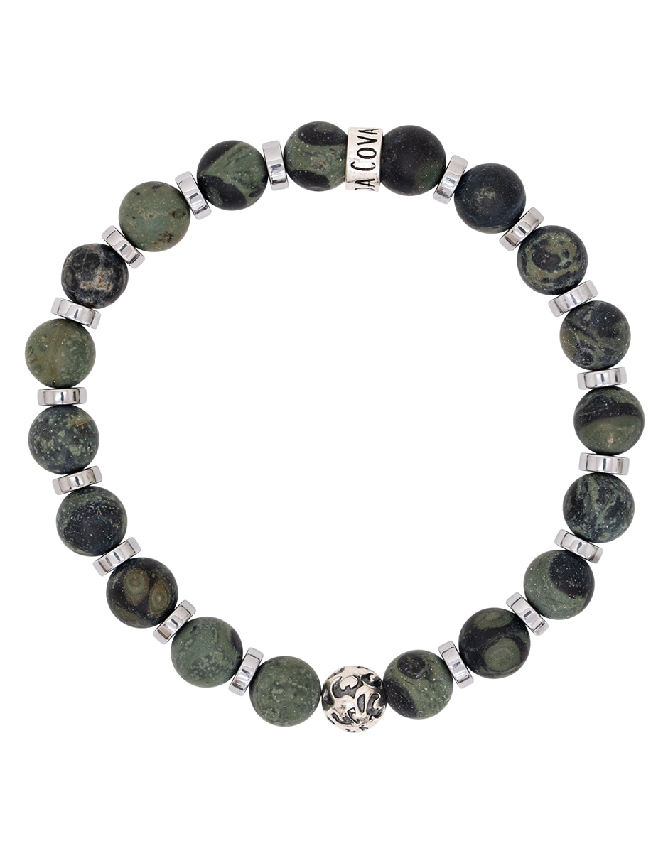Pulsera de hematita p 925 los cuatro jaguares con acabado liso 1