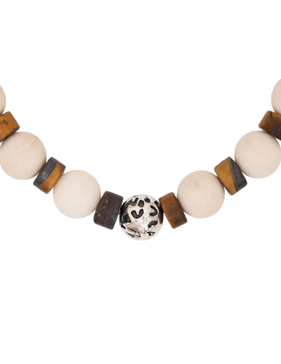 Pulsera p 925 los cuatro jaguares con acabado liso