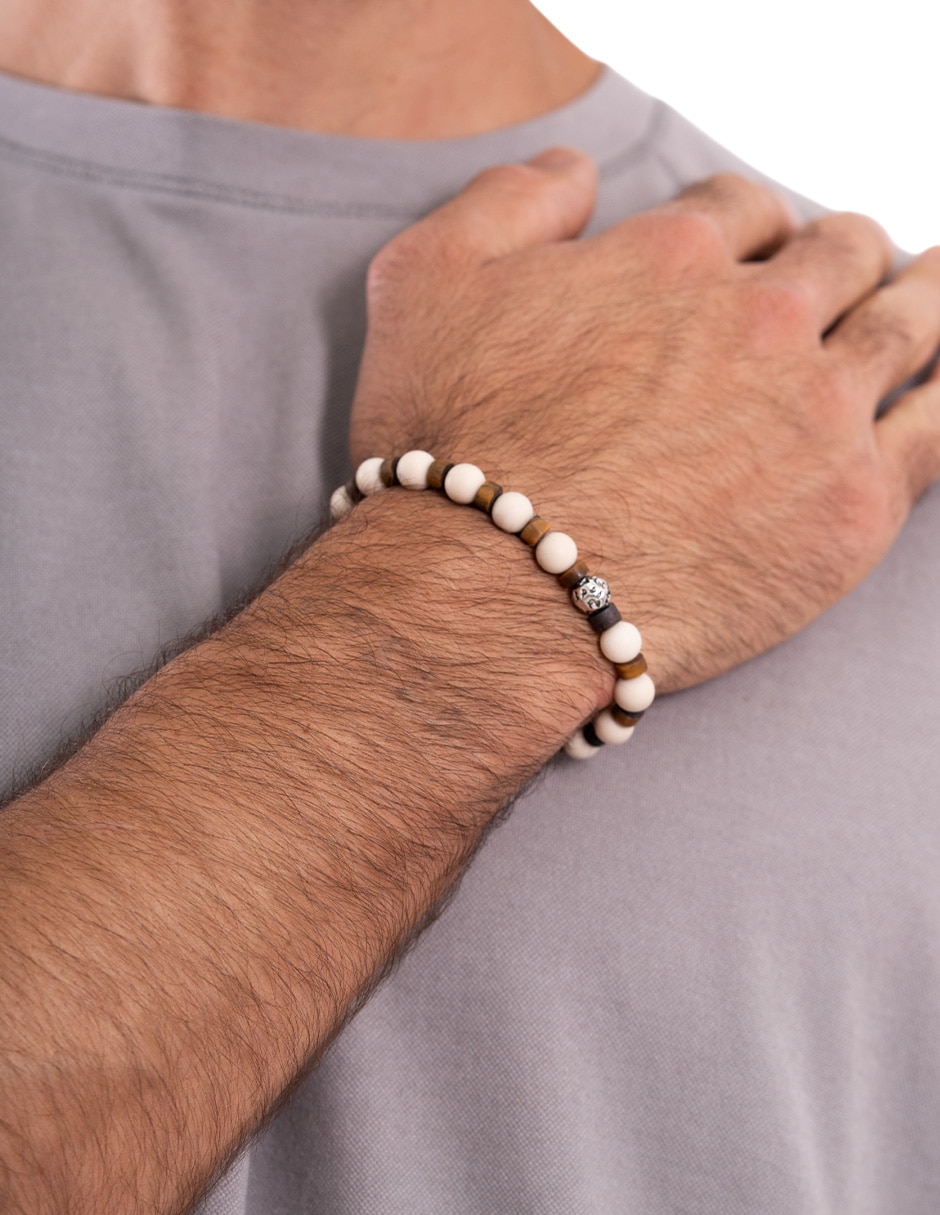 Pulsera p 925 los cuatro jaguares con acabado liso 3