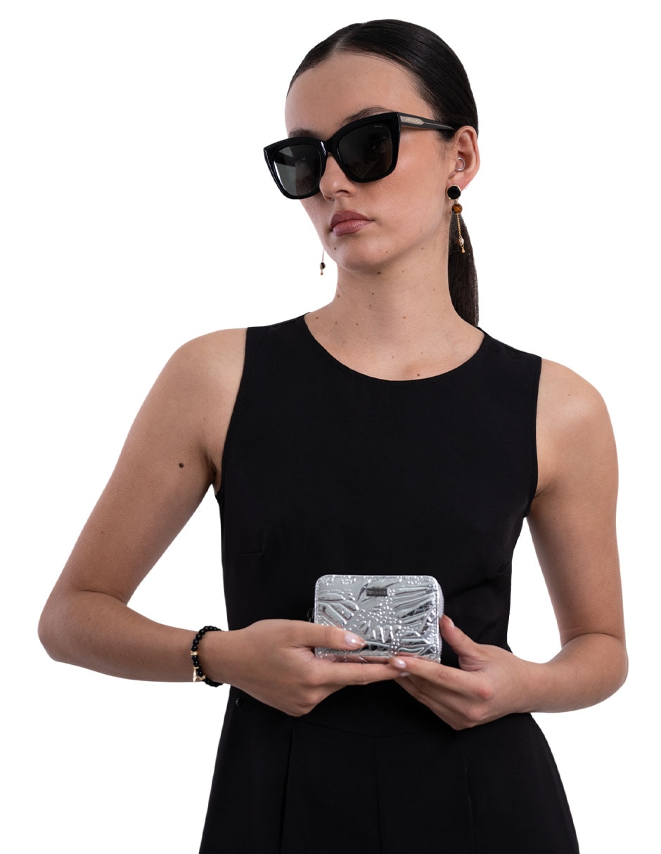 Cartera grabado mariposa mujer 5