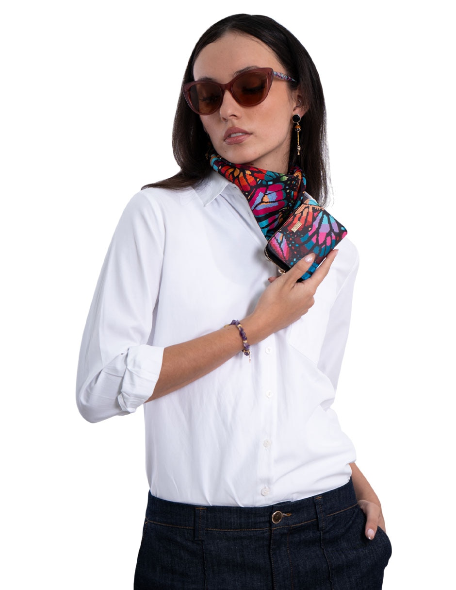 Cartera mariposa bordada mujer 4