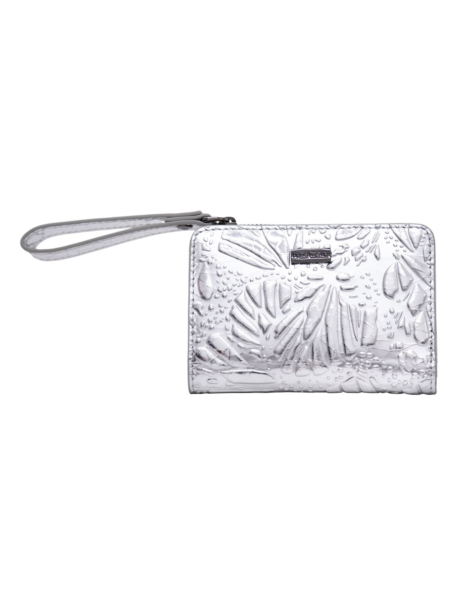 Cartera grabado mariposa mujer