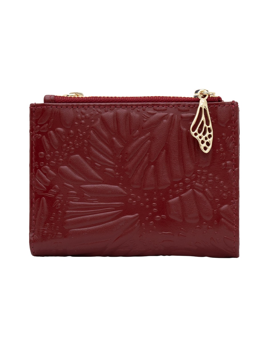 Cartera grabado mariposa mujer 2