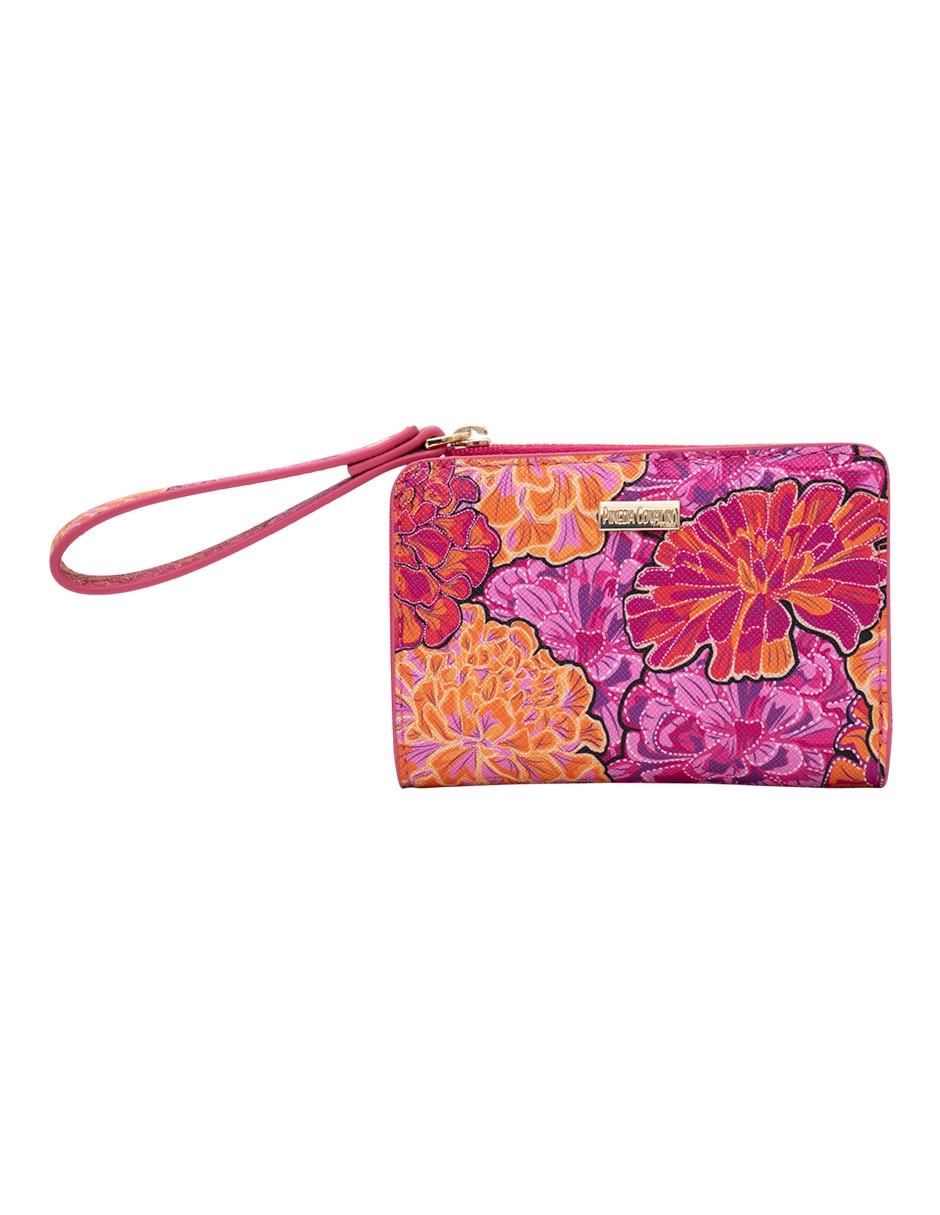 Cartera cempasúchil ofrenda mujer