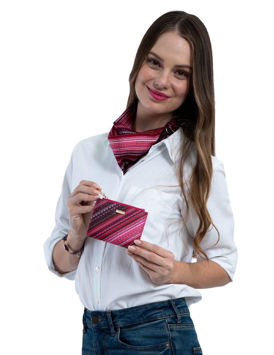Cartera Pineda Covalin Grecas Prehispánicas para mujer