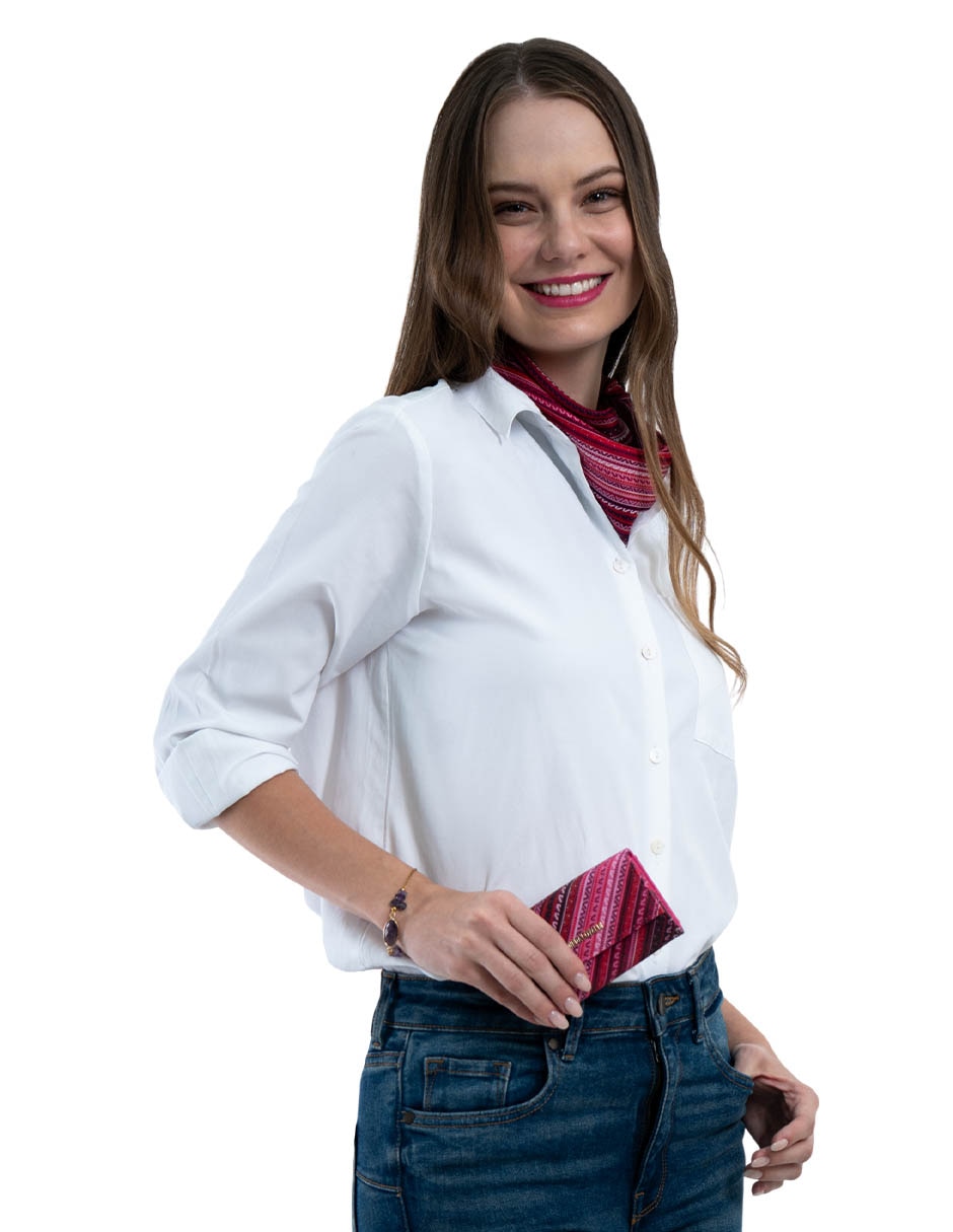Cartera Pineda Covalin Grecas Prehispánicas para mujer