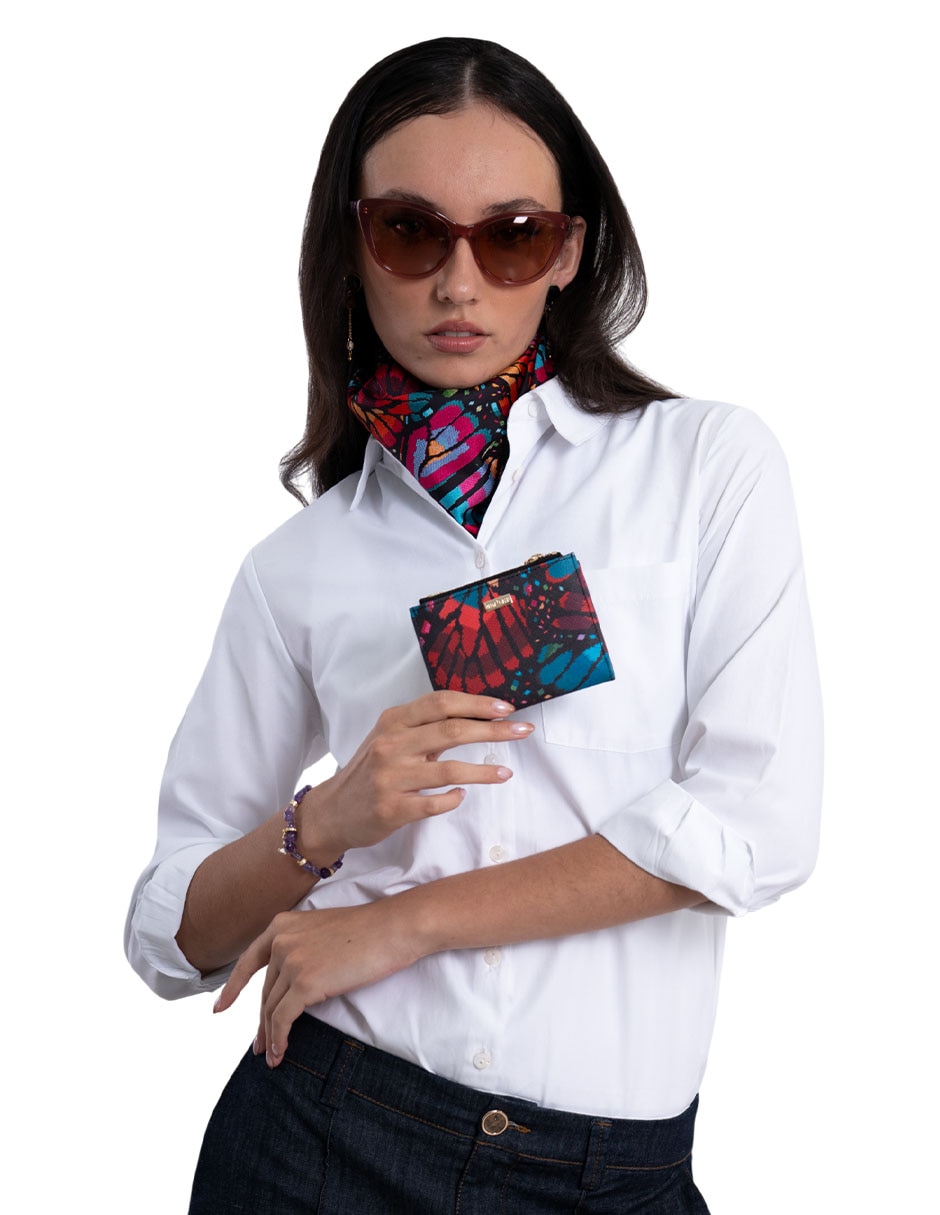 Cartera mariposa bordada mujer 5