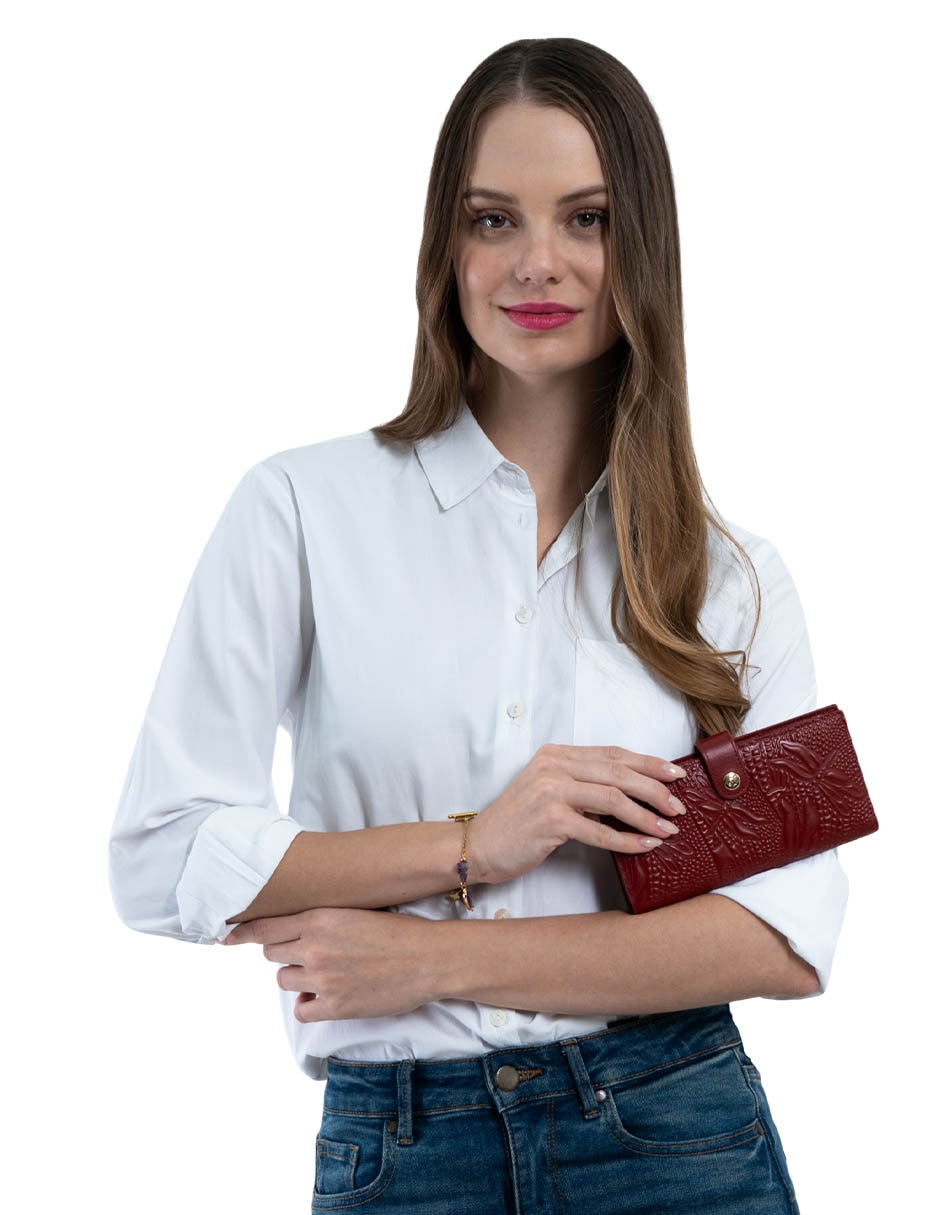 Cartera Pineda Covalin Grabado Libélula para mujer