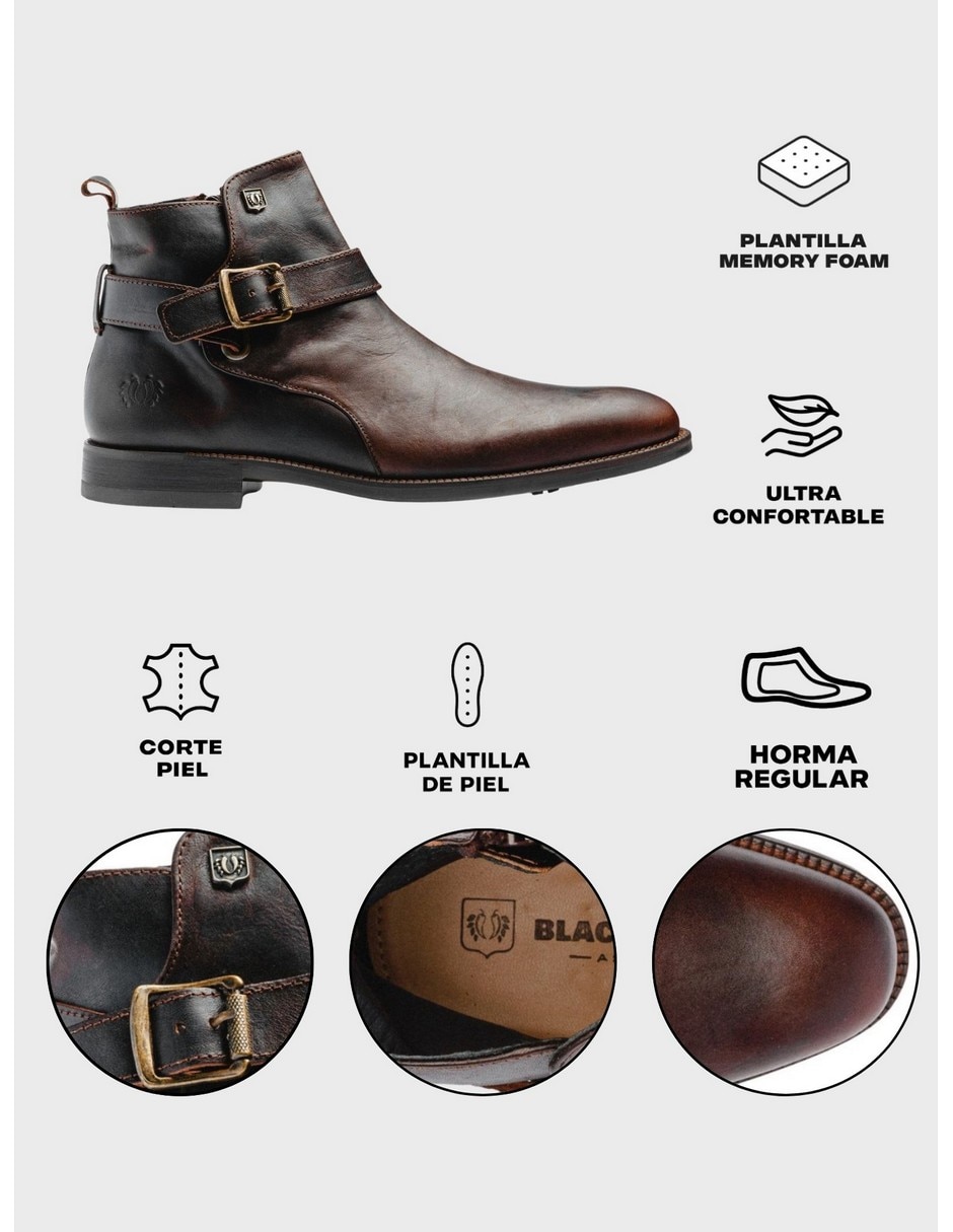 Botín de piel para hombre 13