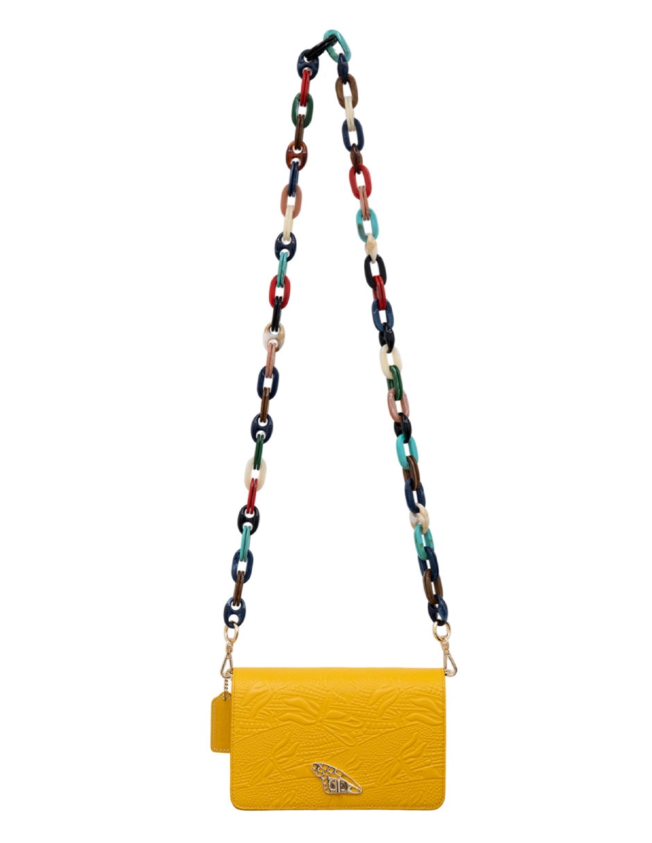 Bolsa crossbody libélula de piel mujer