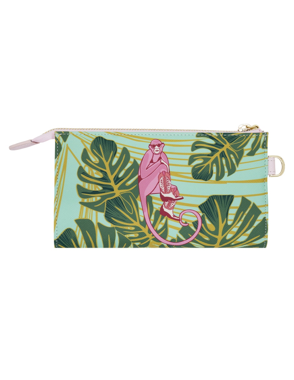 Bolsa wristlet Monos Guardianes de la Selva para mujer