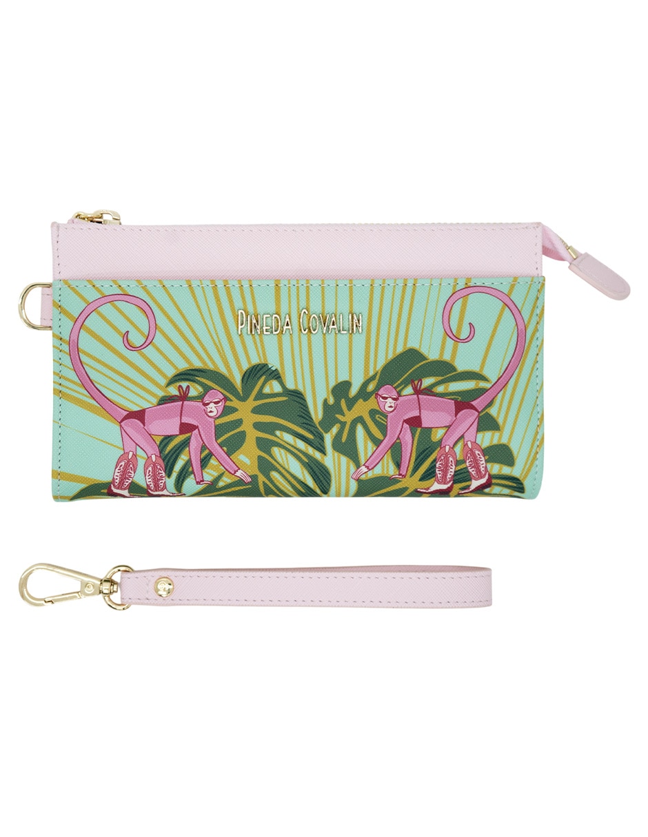 Bolsa wristlet Monos Guardianes de la Selva para mujer 3