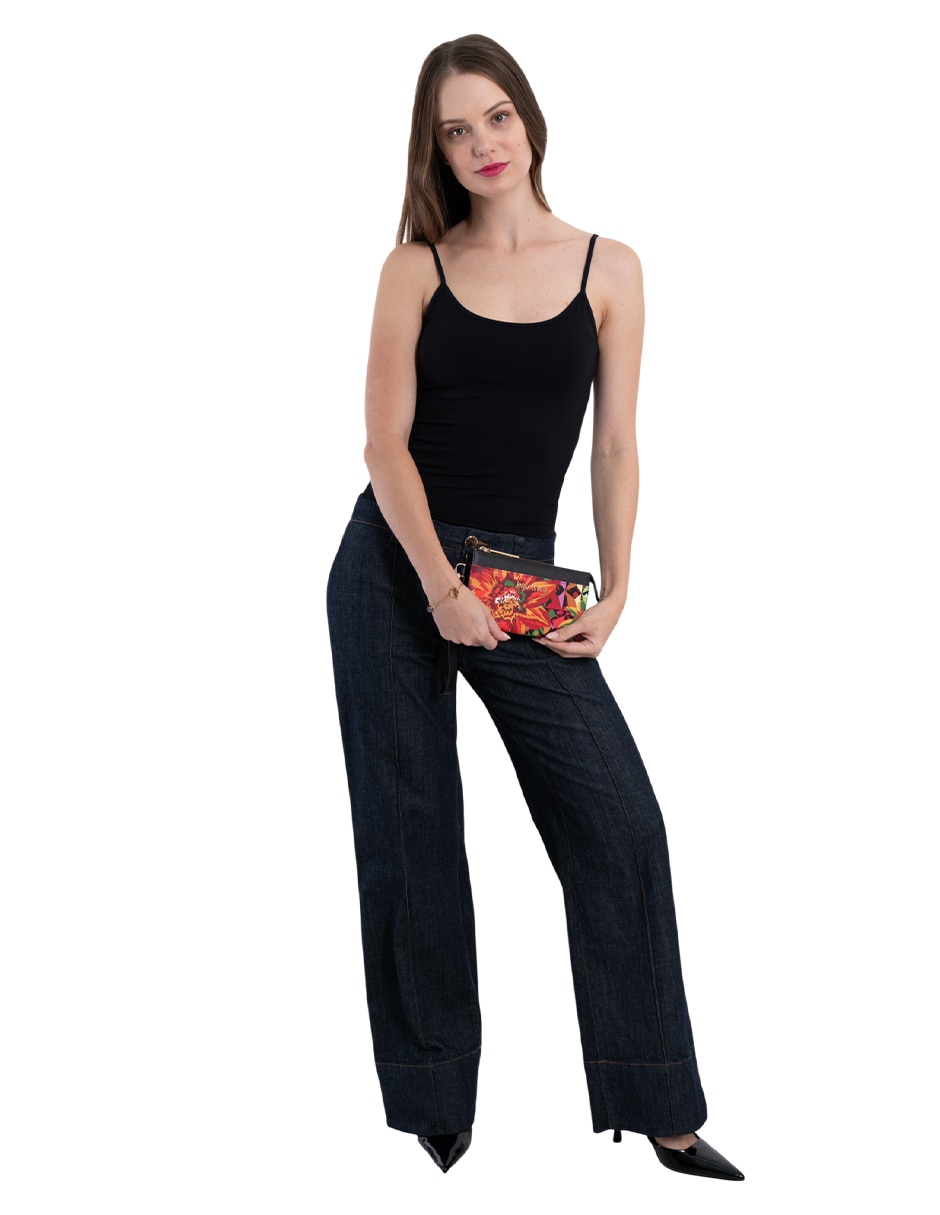 Bolsa wristlet arte efímero para mujer 5