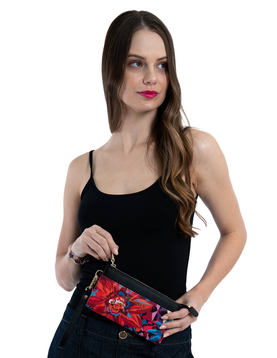 Bolsa Wristlet Arte Efímero para mujer 4