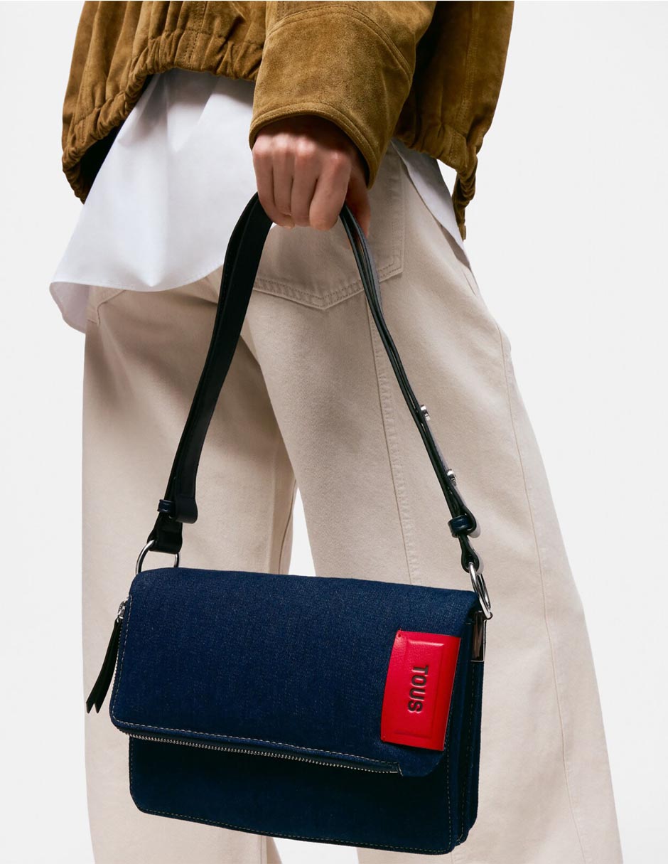 Bolsa bandolera tous audree saffiano mujer