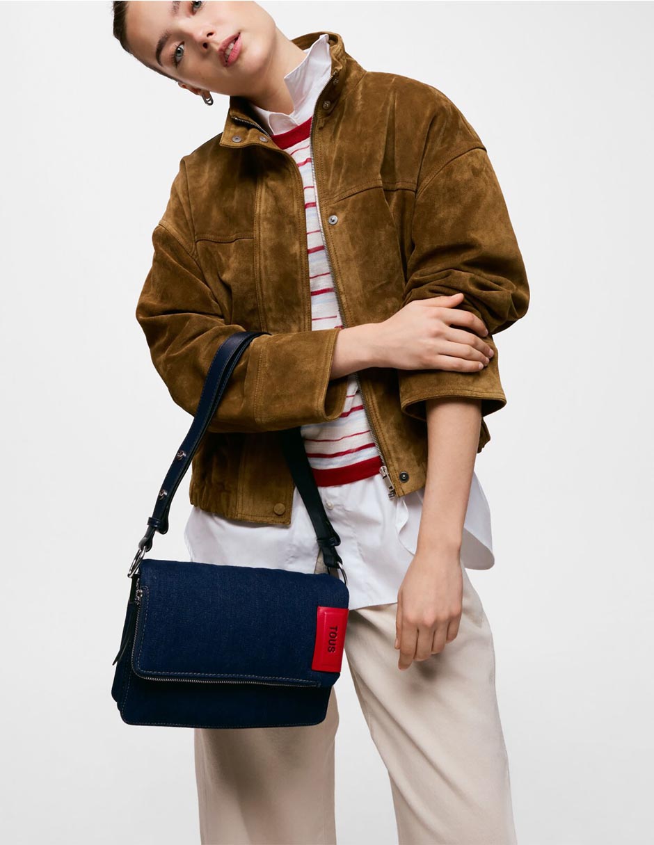 Bolsa bandolera tous audree saffiano mujer
