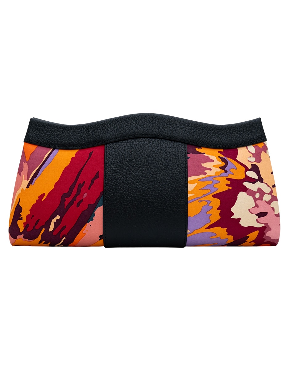 Bolsa clutch Arte Efímero de seda para mujer 1