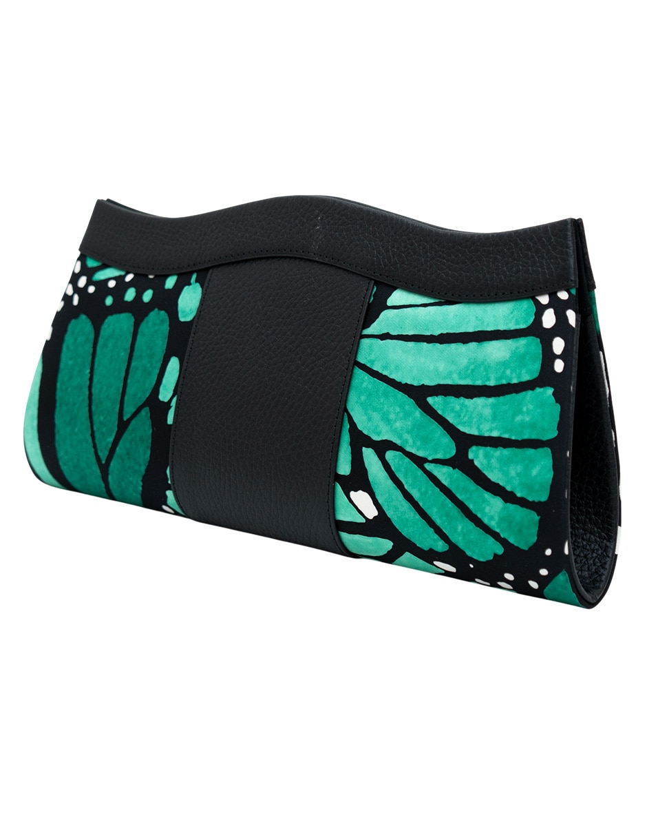 Bolsa clutch Mariposa Macro de seda para mujer