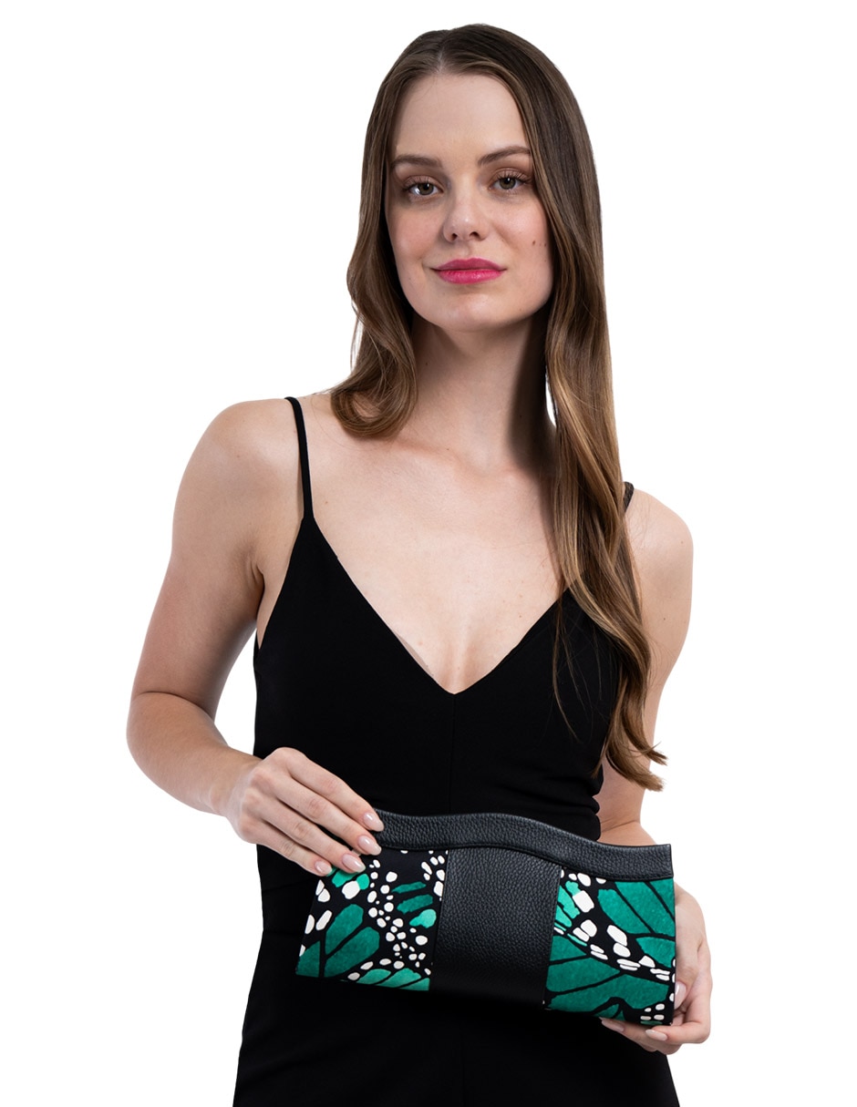 Bolsa clutch Mariposa Macro de seda para mujer 4