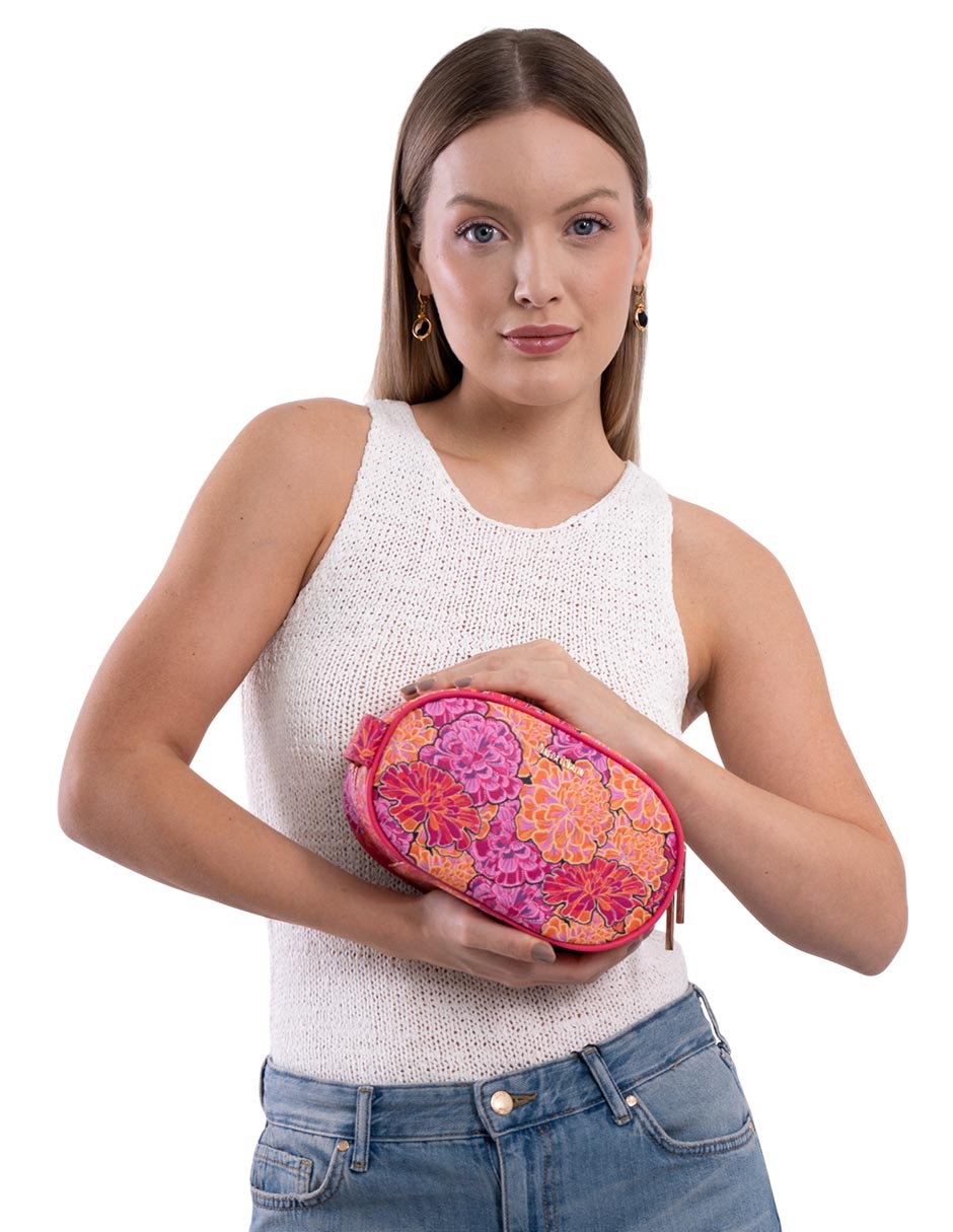 Cosmetiquera cempasúchil ofrenda para mujer