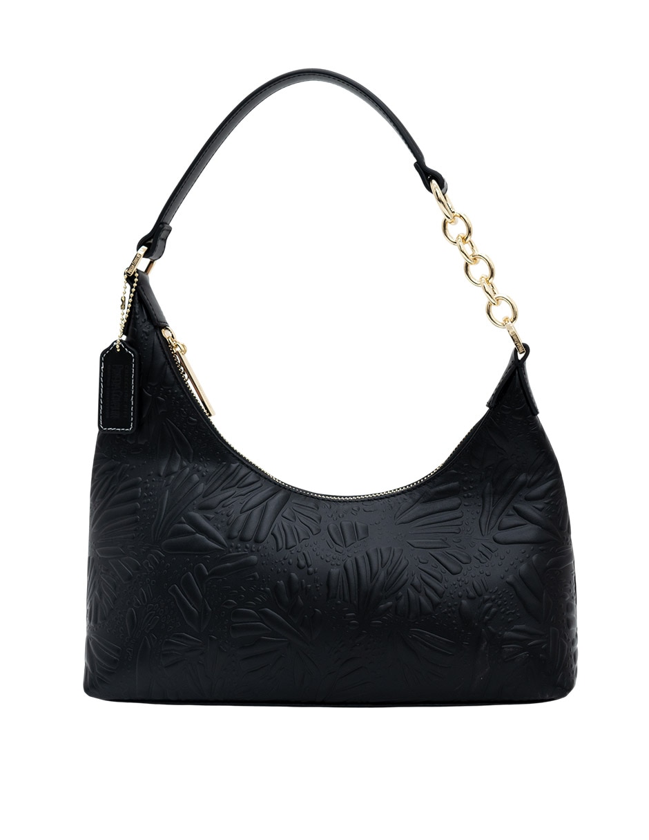 Bolsa hobo grabado mariposa de piel mujer 3