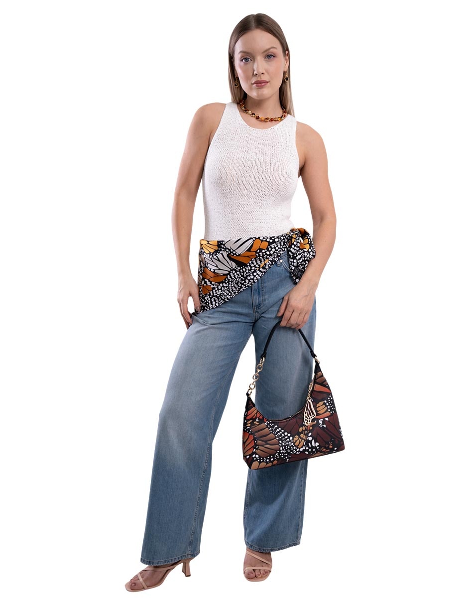 Bolsa hobo mariposa macro mujer 6