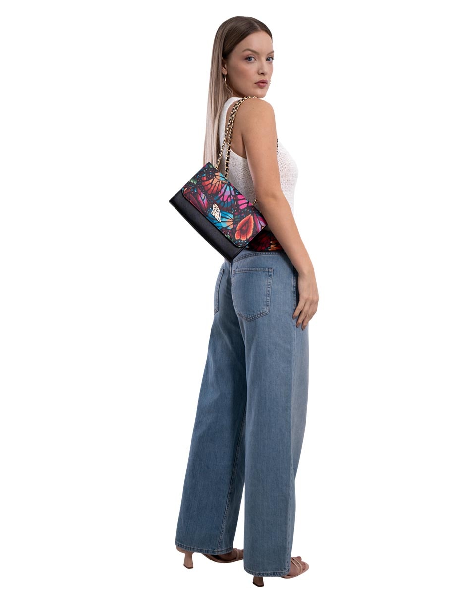 Bolsa crossbody mariposa bordada mujer 6