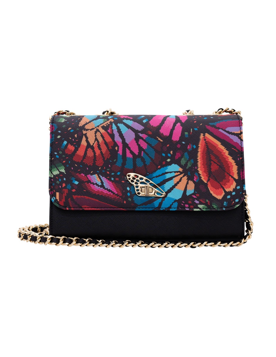Bolsa crossbody mariposa bordada mujer