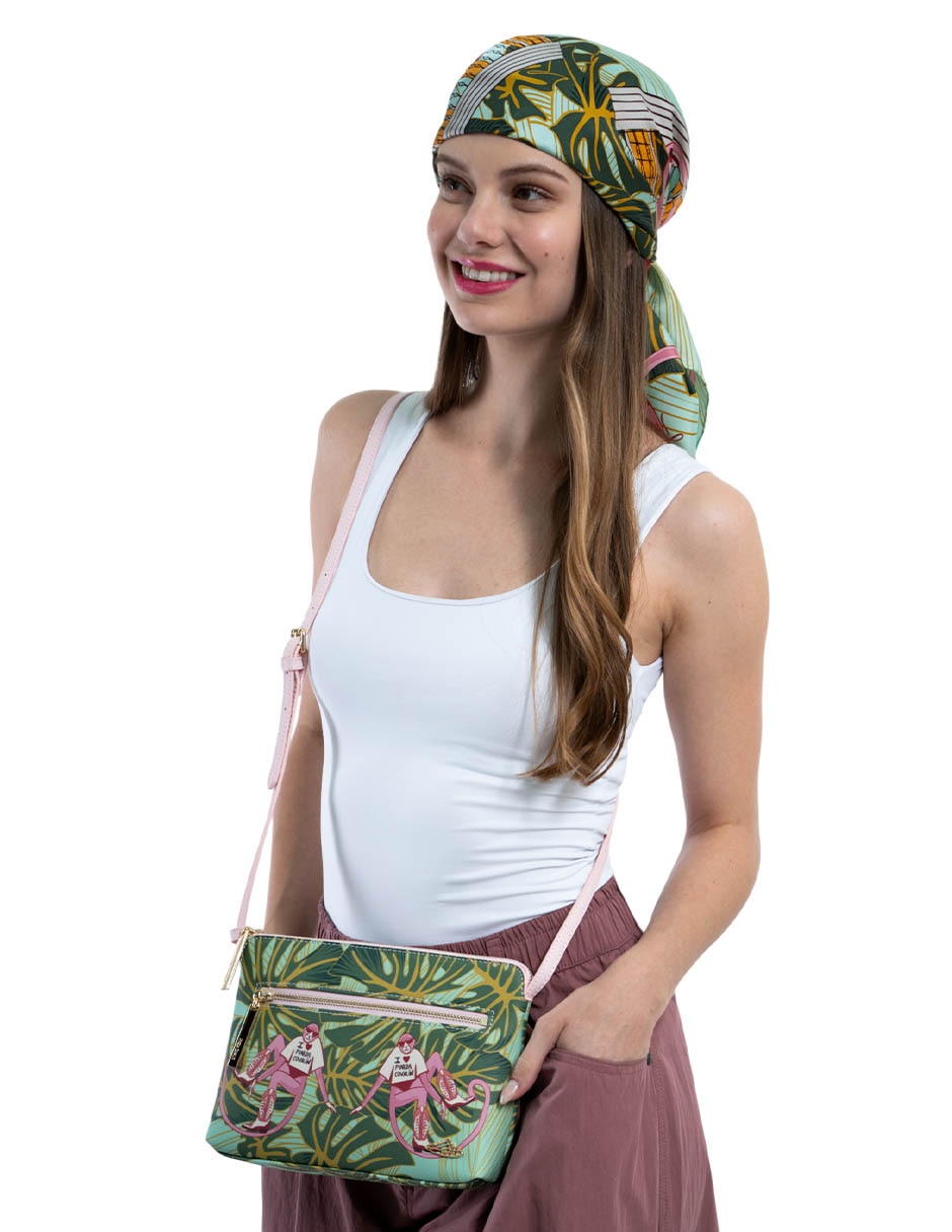 Bolsa crossbody Monos Guardianes De La Selva para mujer