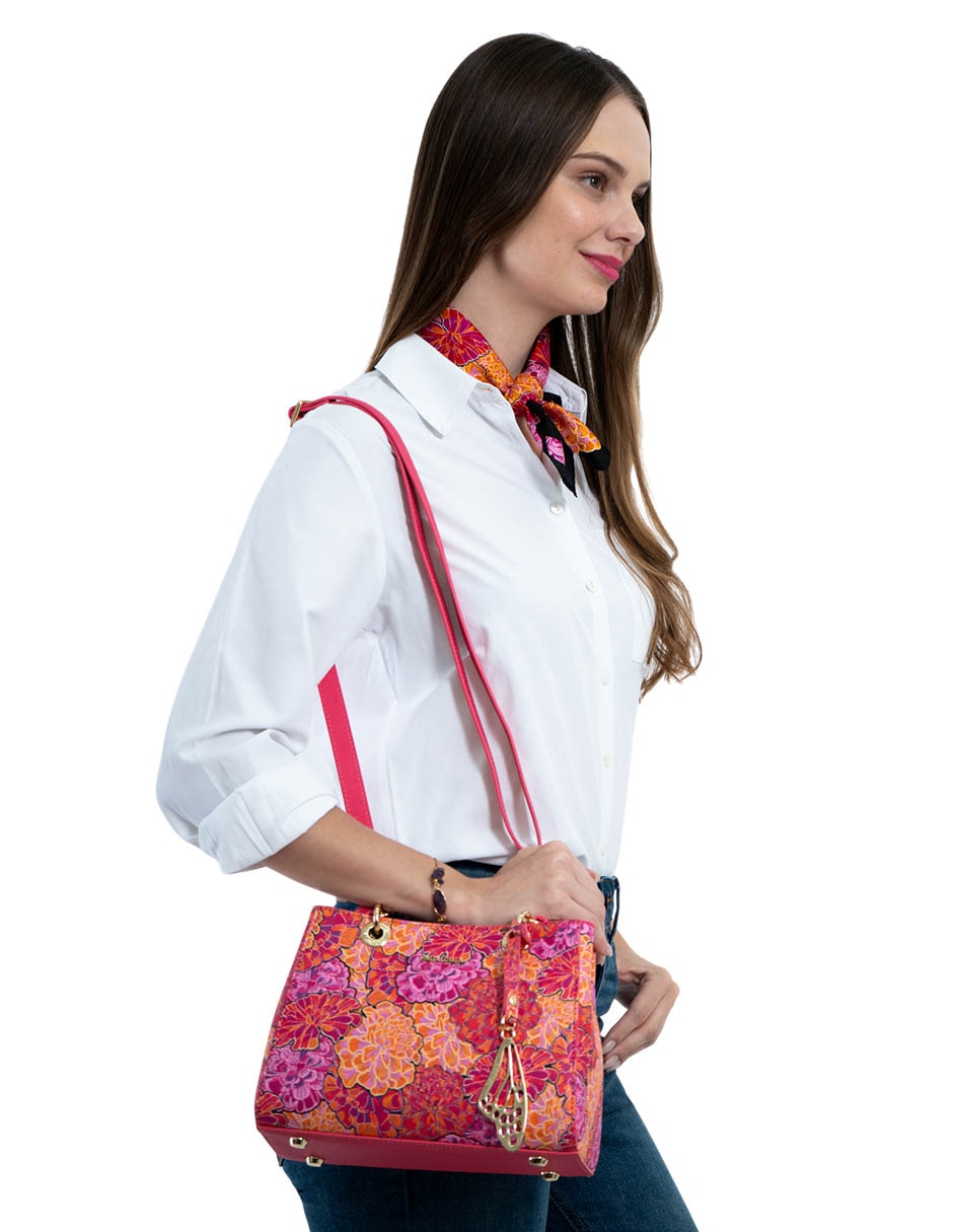 Bolsa satchel Cempasúchil Ofrenda para mujer 6