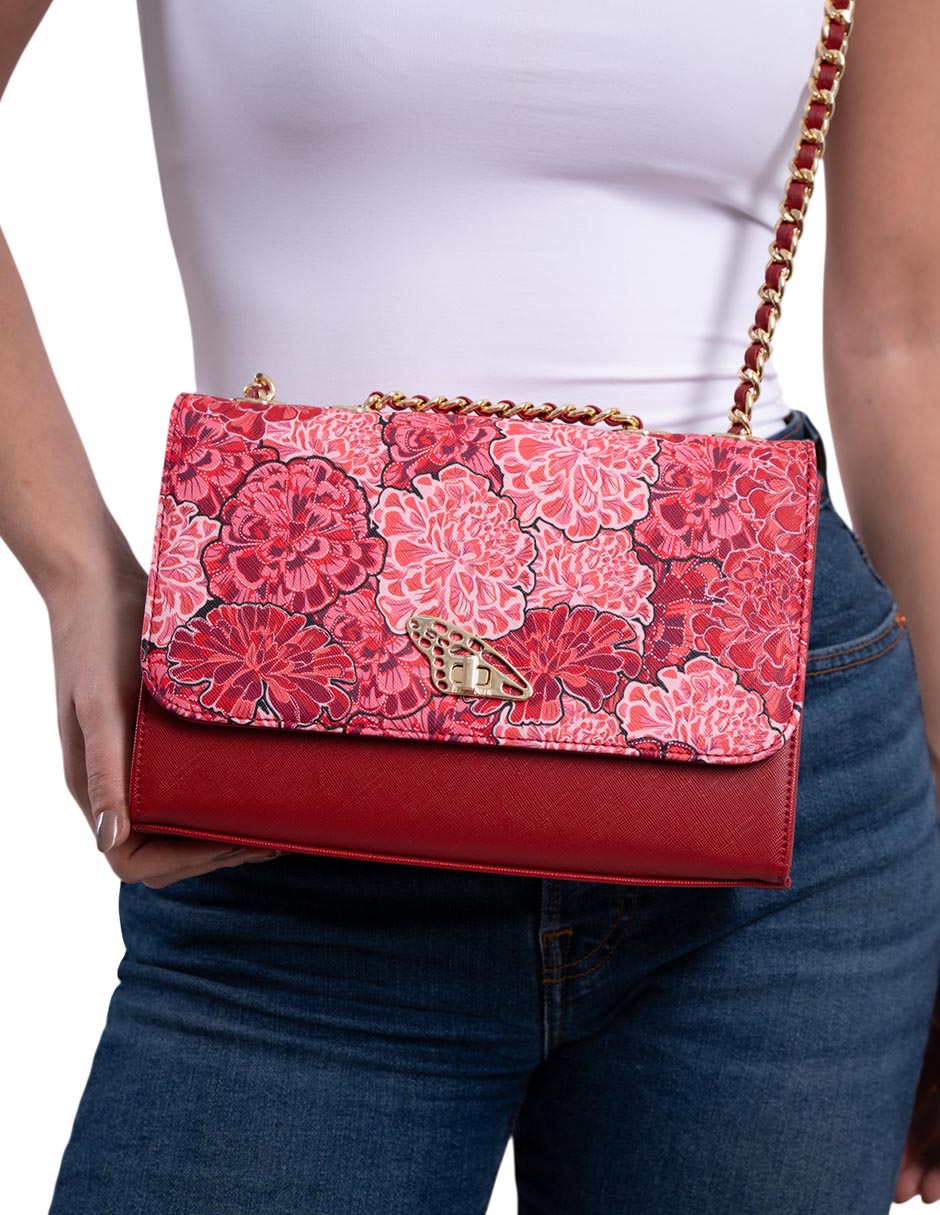 Bolsa crossbody Cempasúchil Ofrenda para mujer 3