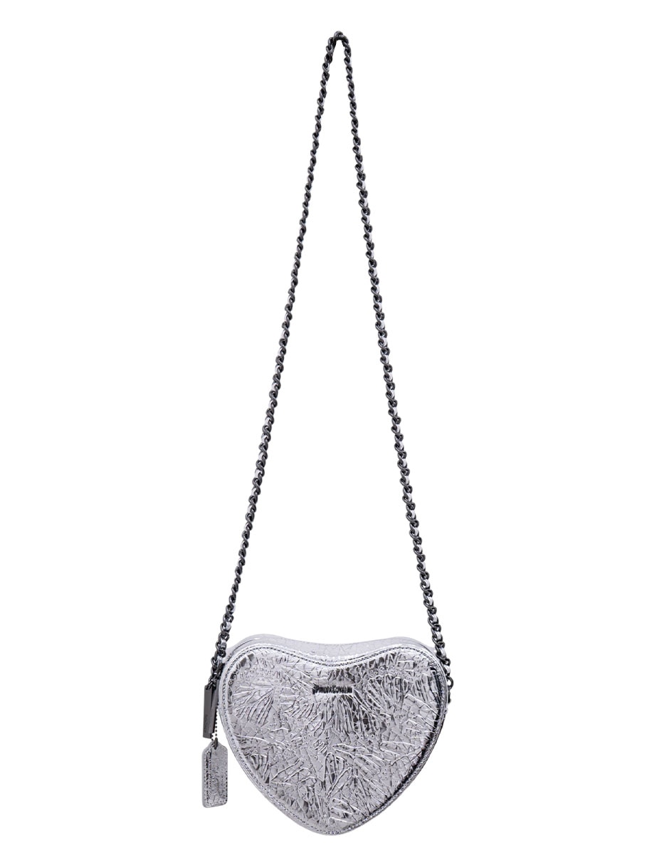 Bolsa crossbody grabado mariposa de piel mujer