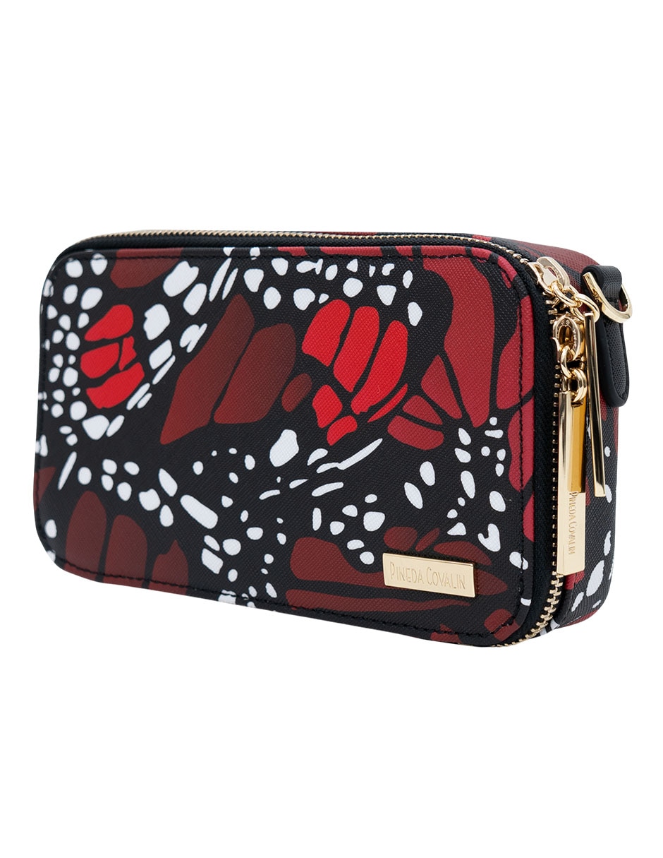 Bolsa crossbody mariposa macro de vinil para mujer