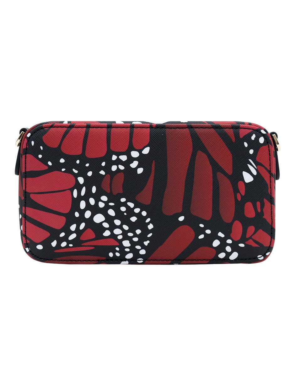 Bolsa crossbody mariposa macro de vinil para mujer 3