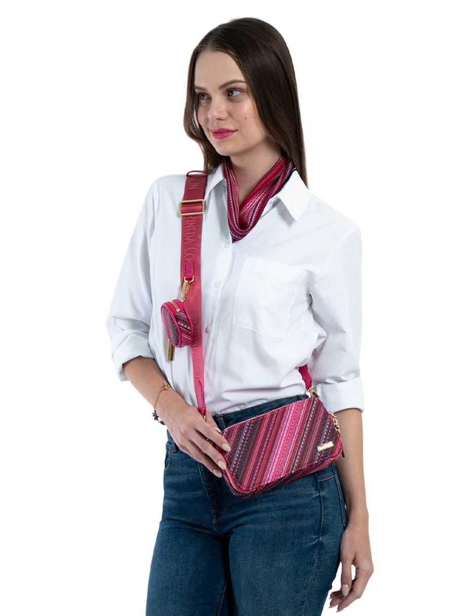 Bolsa crossbody Pineda Covalin Grecas Prehispánicas para mujer