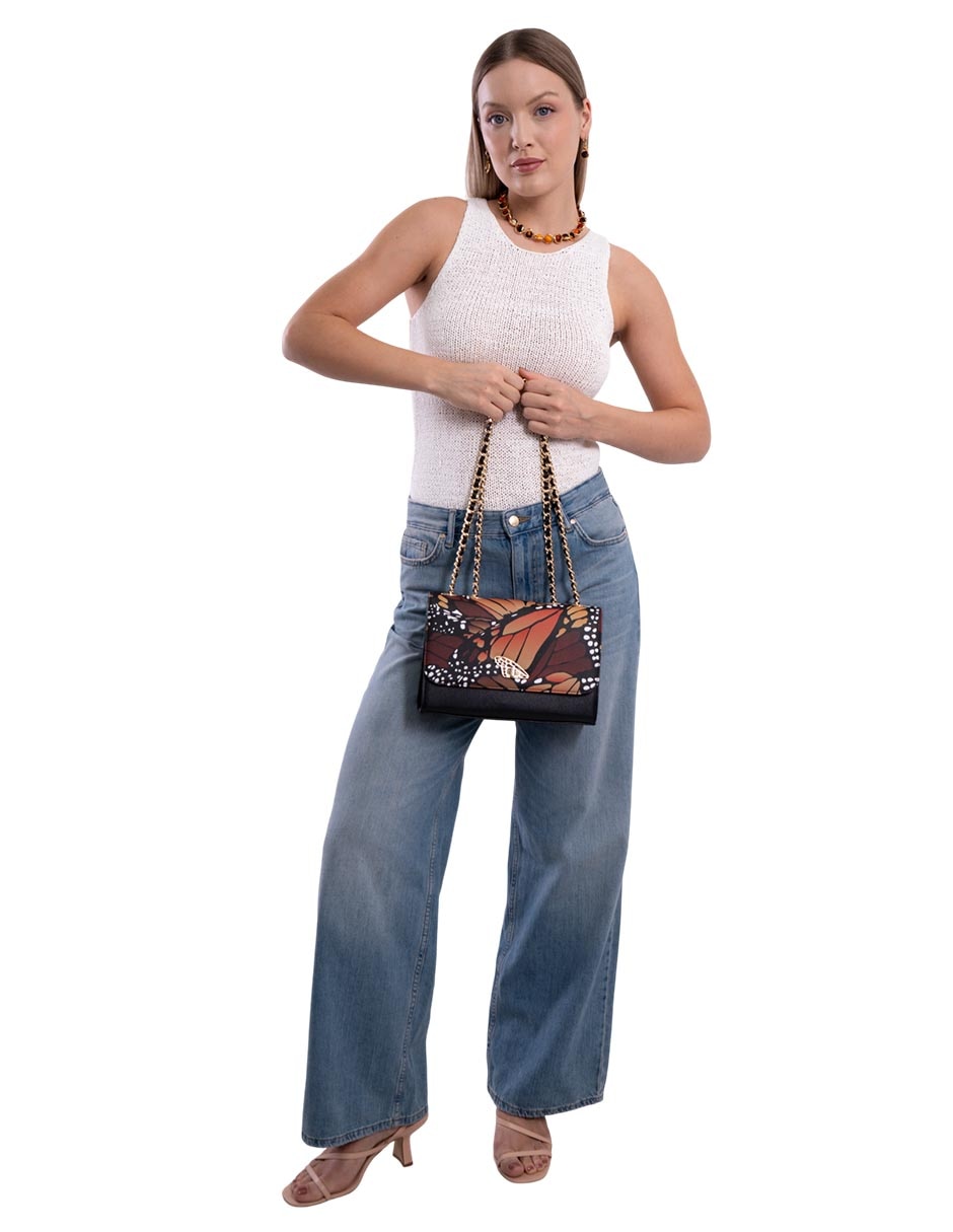 Bolsa crossbody mariposa macro mujer 6