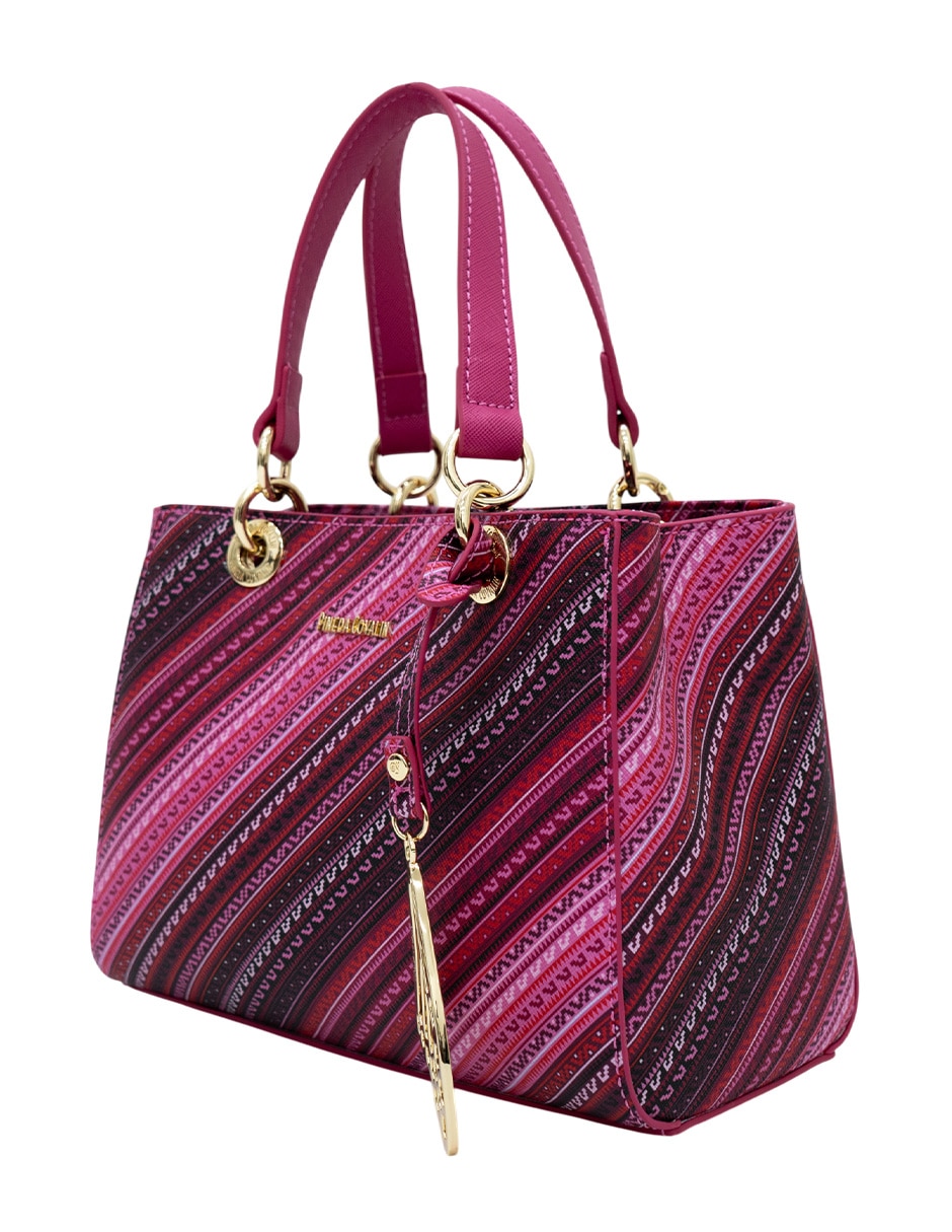 Bolsa satchel Pineda Covalin Grecas Prehispánicas para mujer