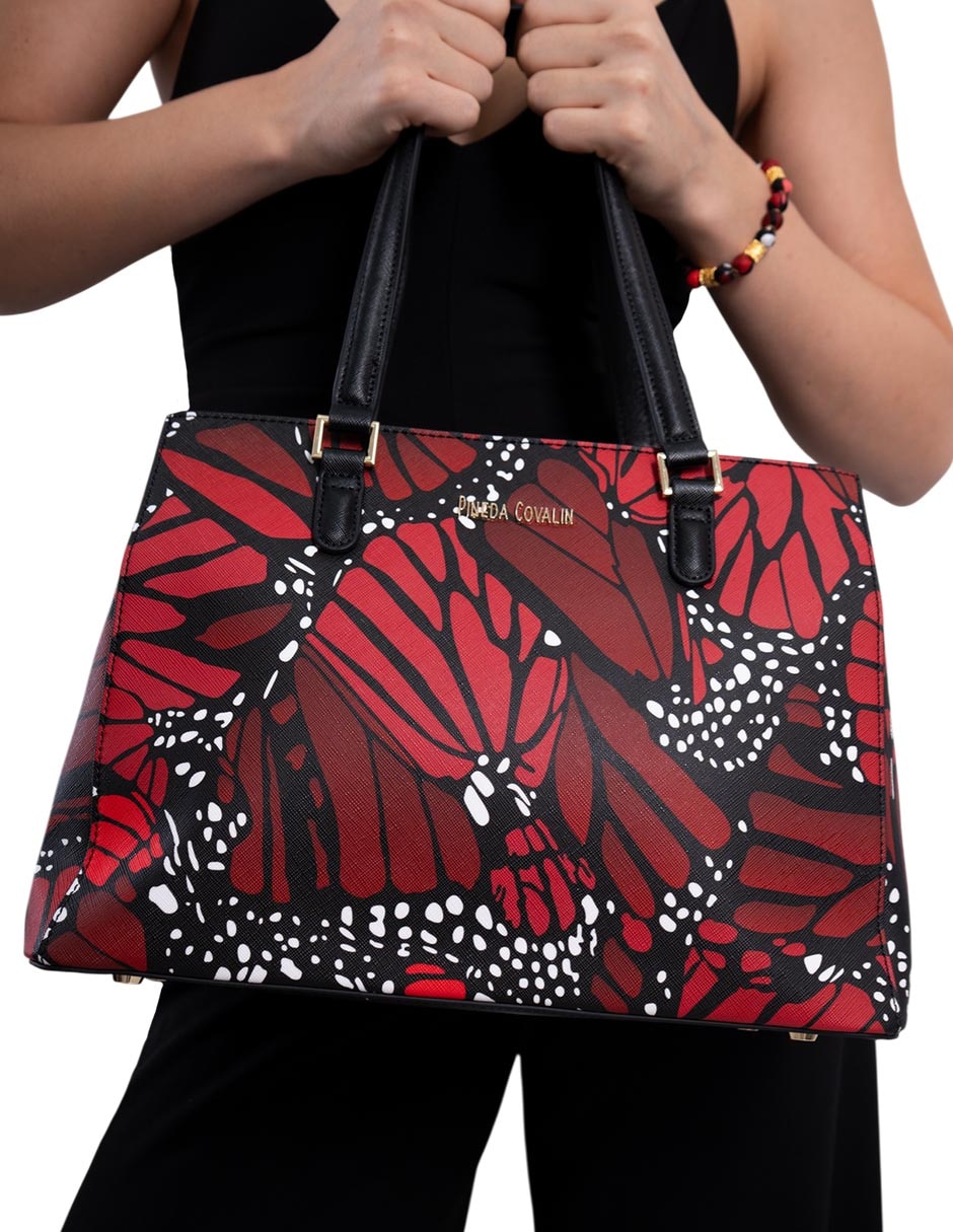 Bolsa satchel mariposa macro mujer 4