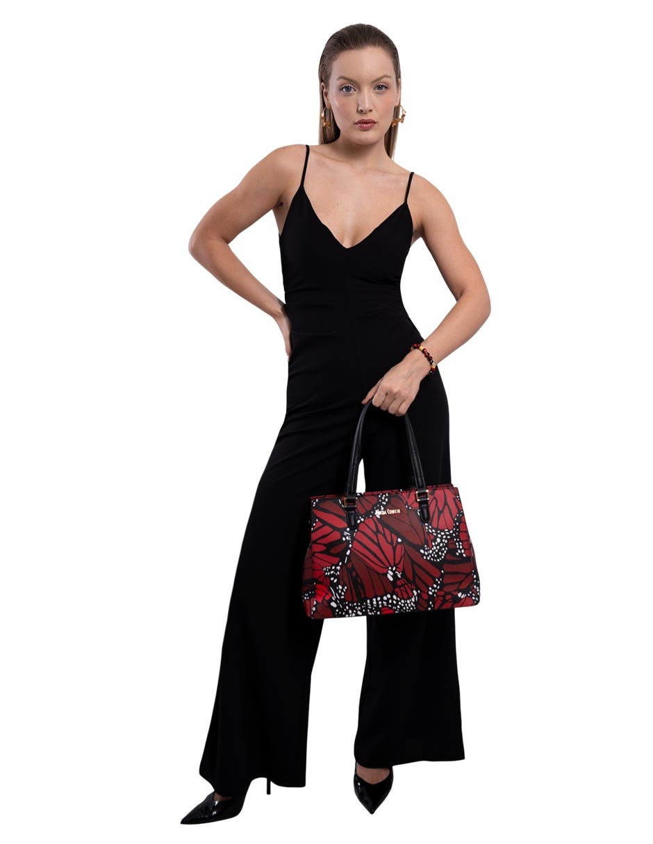 Bolsa satchel mariposa macro mujer 6