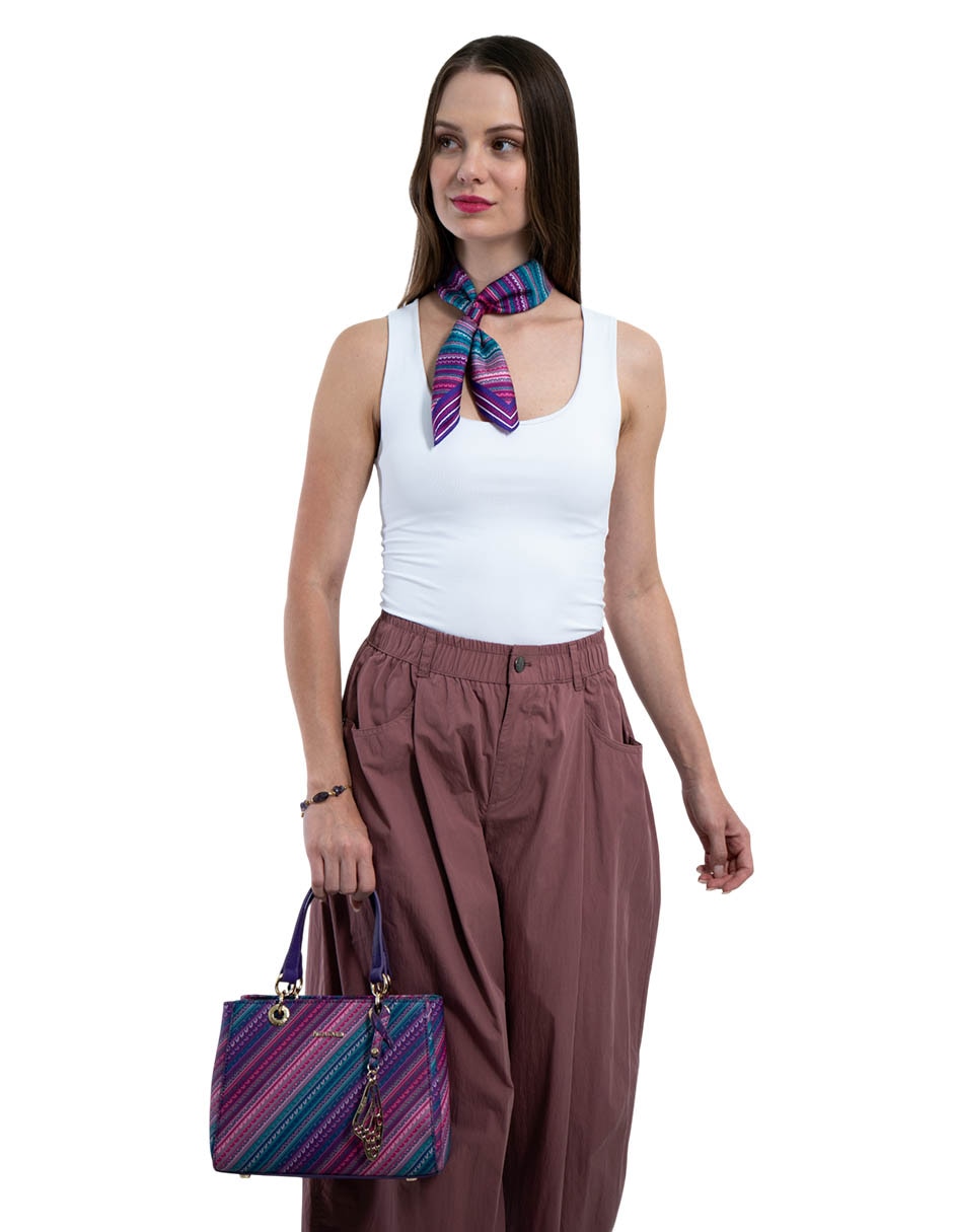 Bolsa satchel Grecas Prehispánicas para mujer 5