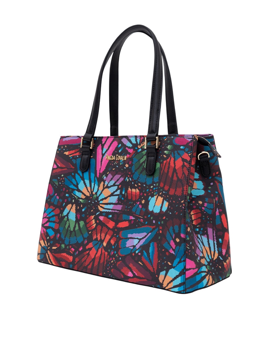 Bolsa satchel pineda covalin mariposa bordada mujer