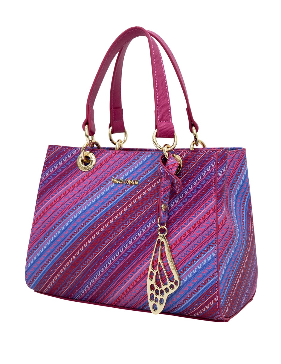 Bolsa satchel Pineda Covalin Grecas Prehispánicas para mujer
