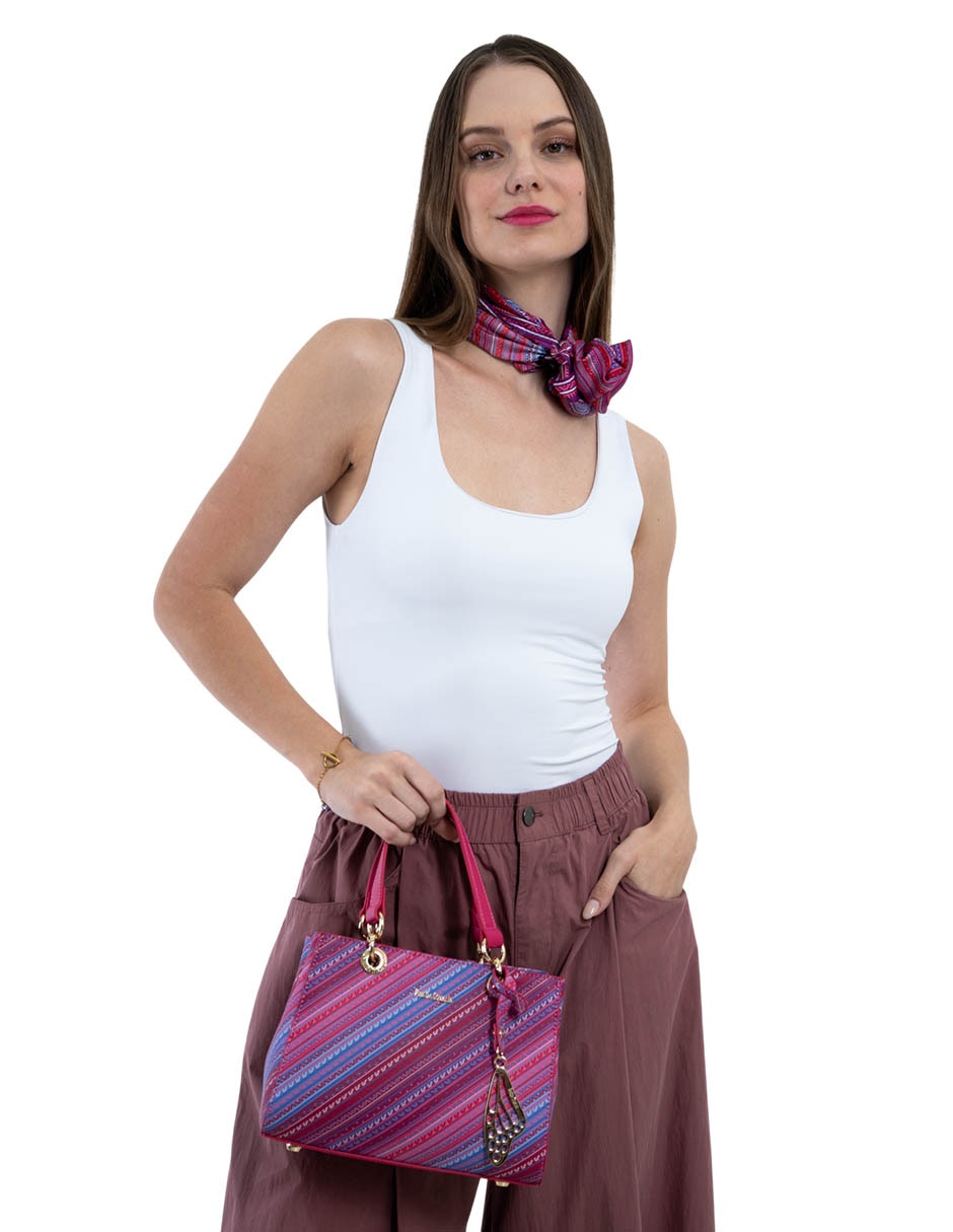 Bolsa satchel Grecas Prehispánicas para mujer