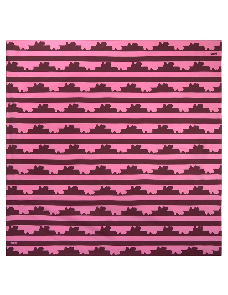 con estampado A rayas de Seda para mujer 1
