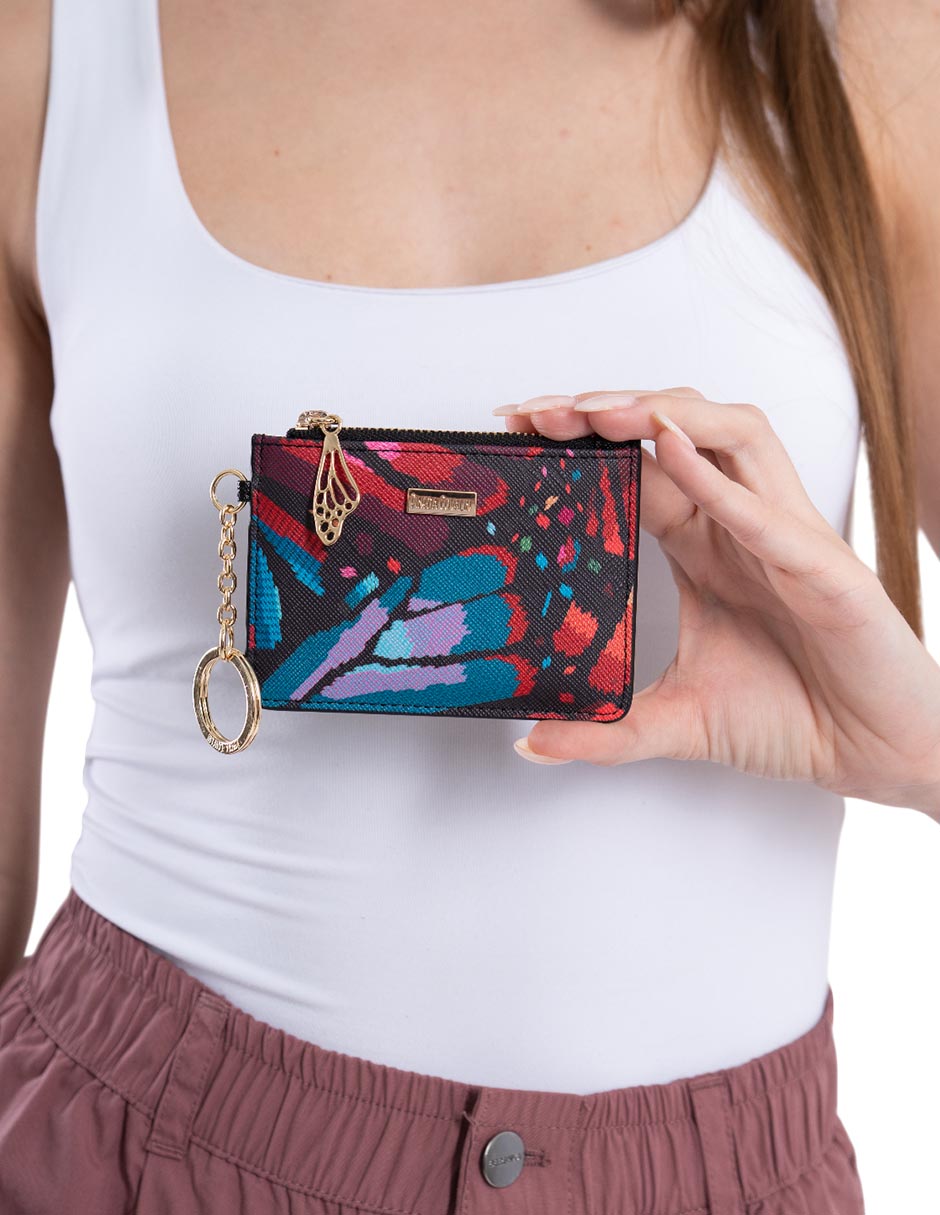 Tarjetero Mariposa Bordada para mujer 3